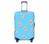 EnkzpoHen Small Daisy Print Elastic Suitcase Cover,Suitable Business Trips and Holidays (S to XL)