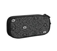EnkzpoHen Supernatural Inspiration Print High Capacity Travel Pencil Case for Office,and Home,Double Layer Zipper