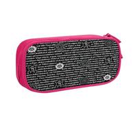 EnkzpoHen Supernatural Inspiration Print High Capacity Travel Pencil Case for Office,and Home,Double Layer Zipper