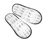 EnkzpoHen Warm Sign Language Alphabet. Print Slippers For Women And Men,Lightweight Breathable Cozy Casual Shoes