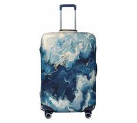 EnkzpoHen Within The Tides Print Elastic Suitcase Cover,Suitable Business Trips and Holidays (S to XL)