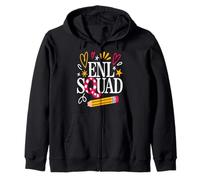ENL Squad Teacher English New Language School Zip Hoodie
