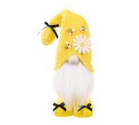 ENLACE Bee Gnome, Standing Cute Spring Gnome with Sunflower and Bees, Bee Doll Gnome Decorations for Home, Farmhouse, Kitchen Decor, Yellow