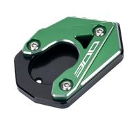 Enlarge the tripod Motorcycle Accessories Bracket Side Bracket Expansion Enlargement Pad For K&awasaki Z300 Z 300 Z 300 2015-2020(Green)