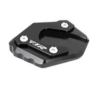 Enlarge the tripod Motorcycle Accessories CNC Foot Support Side Bracket Extension Pad Support Plate For Y&amaha FJR1300 2001-2019(Black)