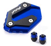 Enlarge the tripod Motorcycle Accessories CNC Side Bracket Expansion Extender Mounting Bracket For Y&amaha FZ6 FZ6R FZ6-S2 2004-2010(Blu)