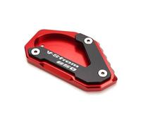 Enlarge the tripod Motorcycle CNC Bracket Foot Side Bracket Extension Plate Tire Valve Cover For Suzuki For V-STROM 650/XT 650 DL650(Style 3)