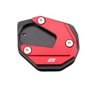 Enlarge the tripod Motorcycle Enlarged Plate Side Frame Foot Support For K&awasaki For Ninja ZX6R ZX10R ZX-6R ZX-10R Zx6r Zx10r 2017-2025(Rosso)