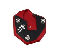 Enlarge the tripod Motorcycle Side Stand Foot Extension Enlargement Board Pad For SUZUKI For HAYABUSA GSX1300R Gen 3 2020 2021(Rosso)