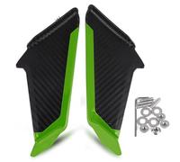 Enlarge the tripod Motorcycle Winglets Aerodynamic Winglet Fairing Wing Spoiler For K&awasaki For Ninja 250 3000 400 650 ZX6R ZX10R 1000SX(Green)