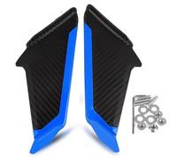 Enlarge the tripod Motorcycle Winglets Aerodynamic Winglet Fairing Wing Spoiler For K&awasaki For Ninja 250 3000 400 650 ZX6R ZX10R 1000SX(Blu)