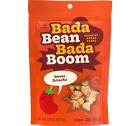 Enlightened Bada Bean Bada Boom - Plant-Based Protein, Gluten Free, Vegan, Crispy Beans Snacks Toast, 110 Calories Per Serving, Sweet Sriracha, 4.5 Ounces (Pack of 6)