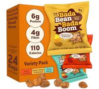 Enlightened Bada Bean Bada Boom - Plant-Based Protein, Gluten Free, Vegan, Crispy Beef Bean Snacks Toast, 100 Calories Per Serving, Sauce Box, 1 Ounce (Pack of 24)