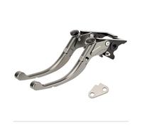 ENLIGMA Motorcycle Handle Levers Modified Brake Lever Parking Handbrake Brake Horn Handle with Parking Function Labor-Saving Anti-Fall Foldableableable Brake Clutch Lever(Silver.)