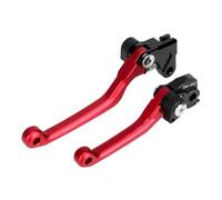 ENLIGMA Motorcycle Handle Levers Motorcycle Brake Clutch Levers for Kove 450 for Rally CNC Adjustable Lever Brakes Handle Hand Control Brake Clutch Lever(Rood)