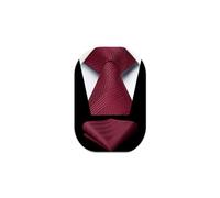 Enlision Ties for Men Wedding Check Plaid Tie and Pocket Square Set Men's Necktie with Handkerchief For Formal Business