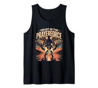 Enlist in the Prayerforce; Angels Flying Cover Tank Top