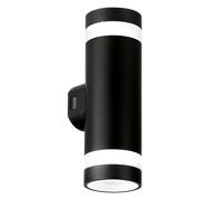 Enlite WL11/CS 230V 10W LED IP65 Wall Light Round Halo Trim Up & Down Black 3000K/4000K/6500K