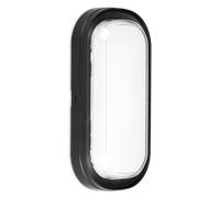 Enlite WL2/CS 230V 15W LED IP65 CCT Bulkhead Oval Black 3000K/4000K/6500K
