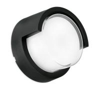 Enlite WL4/CS 230V 10W LED IP65 Wall Light Round Cowl Black 3000K/4000K/6500K