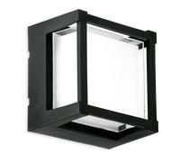 Enlite WL5/CS 230V 10W LED IP65 Wall Light Cube Black 3000K/4000K/6500K