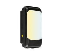 Enlite WP1EMPH/CWS 230V 9/12/15W LED IP65 IK10 Wall Pack Emergency Photocell Black 3000K/4000K/6500K