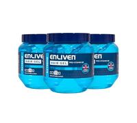 Enliven Hair Gel Extreme Hold (Blue) - 250mlx3 Pack - Mens Hair Products - Gel for Everyday Use - Shape Hair Your Way - Hair Gel Mens Products