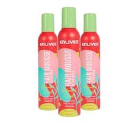 Enliven Hair Mousse Ultra Hold - 300mlx3 Pack - Hair Mousse For Curly Hair - Volume Mousse & Styling Mousse That Provides Long Lasting Hold - For All Hair Types