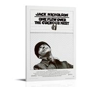 ENLLVKCBR 1975 - One Flew Over The Cuckoo’s Nest Poster Decorative Painting Canvas Wall Posters And Art Picture Print Modern Family Bedroom Decor Posters 16x24inch(40x60cm)