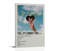 ENLLVKCBR Yes, It's About You Music Poster Poster Decorative Painting Canvas Wall Posters And Art Picture Print Modern Family Bedroom Decor Posters 24x36inch(60x90cm)