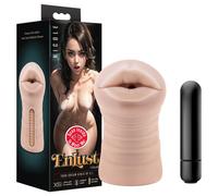 Enlust Nicole - Vibrating Oral Simulator with AI Illustrations (Natural)