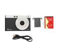 Enlybee 4K Digital Camera for Teens, 50MP HD Screen, 288. Inch Portable Compact Retro Camera with 16X Zoom, Built in Flash for Travel and Social Gatherings (Black)