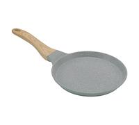 Enlybee Nonstick Frying Pan, Green Aluminum Alloy Breakfast Pan with Ergonomic Handle, Glossy for Omelets Pancakes Steak, Lightweight Kitchen Cookware for Stove Use (28CM)