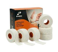 ENMO 6 Pack Adhesive Elastic Bandage - Strong Adhesion & Breathable Cotton Material for Relief, Support & Flexible Protection During Exercise - 2.5cm Cohesive Sports Tape