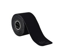 ENMO Precut Kinesiology Tape - with Extra Adhesive Cotton for Relief & Support, Ideal for Support with Tennis Elbow, Runner's Knee, Plantar Fasciitis, Ankle & Muscle Strains - Black Sports Tape