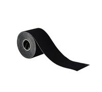 ENMO Uncut Kinesiology Tape - with Extra Adhesive Cotton for Relief & Support, Ideal Support for Tennis Elbow, Runner's Knee, Plantar Fasciitis, Ankle & Muscle Strains - Black Sports Tape