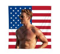 ENMOON Miles US Flag Teller Tapestry 3x3Ft Tapestry Wall Hanging Living Room Bedroom Dorm Aesthetic Decor