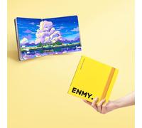 ENMY Acrylic Marker Sketch Pad, 3×3 inch Bleed-Proof Marker Paper,140lb/300gsm Heavyweight Sketchbook, 30 Sheets Drawing Pad Glue-Bound with Hard Backing for Artists, Students (M（4.7×4.7 inch）)