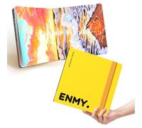 ENMY Acrylic Marker Sketch Pad, 6.7×6.7 Bleed-Proof Marker Paper,140lb/300gsm Heavyweight Sketchbook, 30 Sheets Drawing Pad Glue-Bound with Hard Backing for Artists, Students (L（6.7×6.7 inch）)