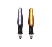 ENMYDB Turn Signal Lights 2PCS Motorcycle Turn Signal Light E11 Mark Built Relay 335SMD Signals Indicator Flashing Blinker Universal M10 Bolt