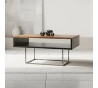 Enna Modern Coffee Table Compact Stirling Oak Living Room Table With Durable Easy Clean Finish