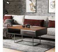 Enna Modern Coffee Table Stylish Living Room Table With Durable Laminated Board Compact Design Easy To Clean Finish Stirling Oak