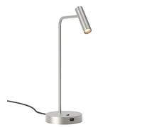 Enna Portable Table Lamp Matt Nickel