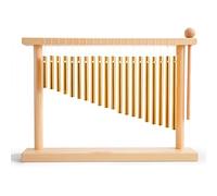 ENNBOM 20 Note Chime Table Top Bar Chime Wind Chime 20 Bars Instrument Percussion With Mallet (Gold)