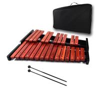 ENNBOM 25 Key Wooden Glockenspiel Portable Xylophone Professional Percussion Instrument with Mallets and Carrying Bag
