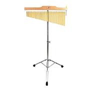 ENNBOM Bar Chimes with Adjustable Stand 25 Note 36 Note Single-row Wind Chime Musical Percussion Instrument (Frosted Gold)