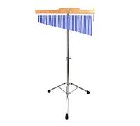 ENNBOM Bar Chimes with Adjustable Stand 25 Note 36 Note Single-row Wind Chime Musical Percussion Instrument (36 Note, Frosted blue)