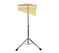 ENNBOM Bar Chimes with Adjustable Stand 25 Note 36 Note Single-row Wind Chime Musical Percussion Instrument (25 Note, Frosted gold)