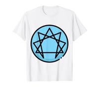 Enneagram of Personality Symbol Test Nine Personality Types Value Graphic T-Shirt, Men, White, S