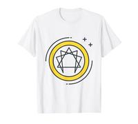 Enneagram of Personality Symbol Test Nine Personality Types Value Graphic T-Shirt, Men, White, S